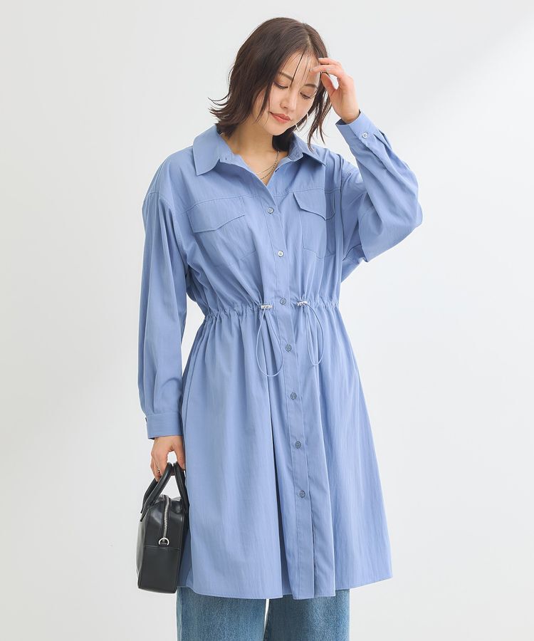 Green Parks「ミディ丈ミリタリーシャツワンピース」|ワンピース|