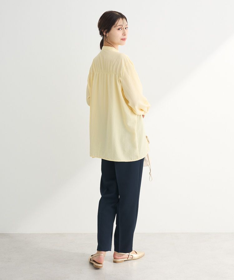 Green Parks「シャーリングシャツチュニック」|シャツ・ブラウス|