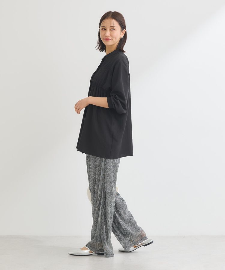 Green Parks「シャーリングシャツチュニック」|シャツ・ブラウス|