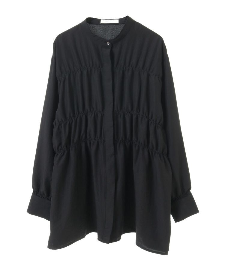 Green Parks「シャーリングシャツチュニック」|シャツ・ブラウス|