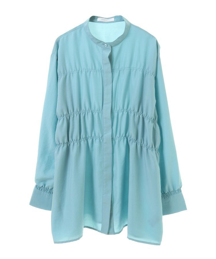 Green Parks「シャーリングシャツチュニック」|シャツ・ブラウス|