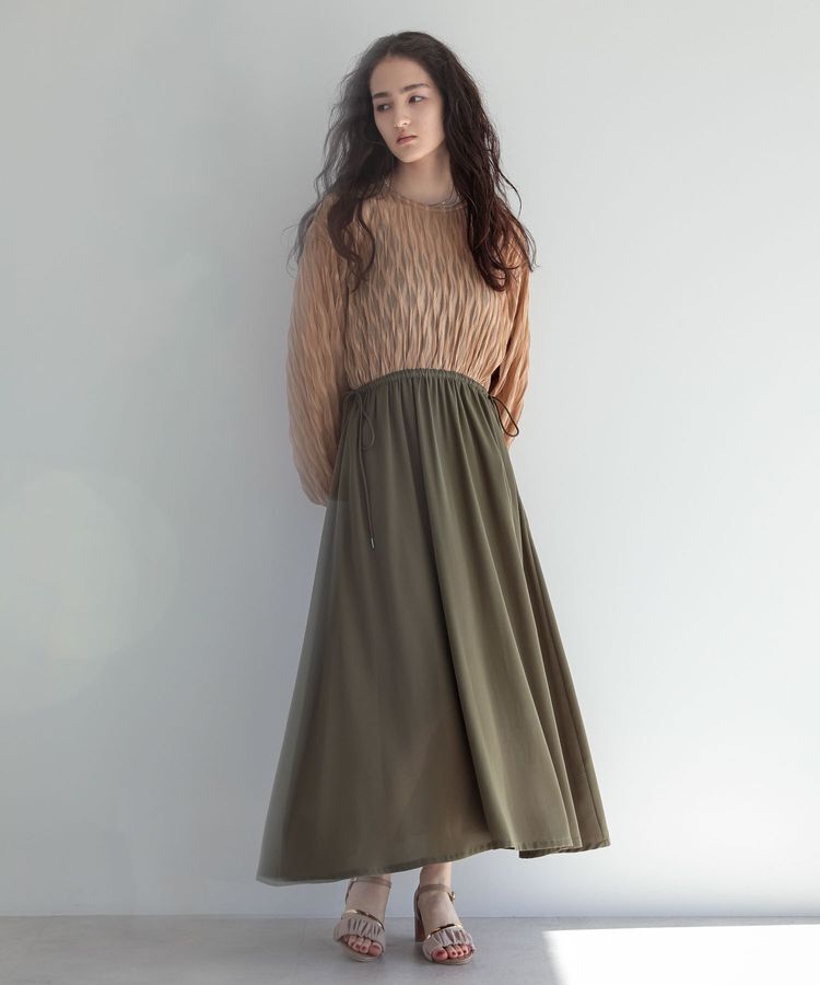 Green Parks「■ESCAR ハイブリットフレアワンピース」|ワンピース|