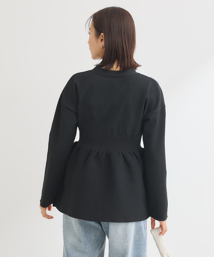 Green Parks「・ANDSEARCH ペプラムニットカーディガン」|カーディガン|