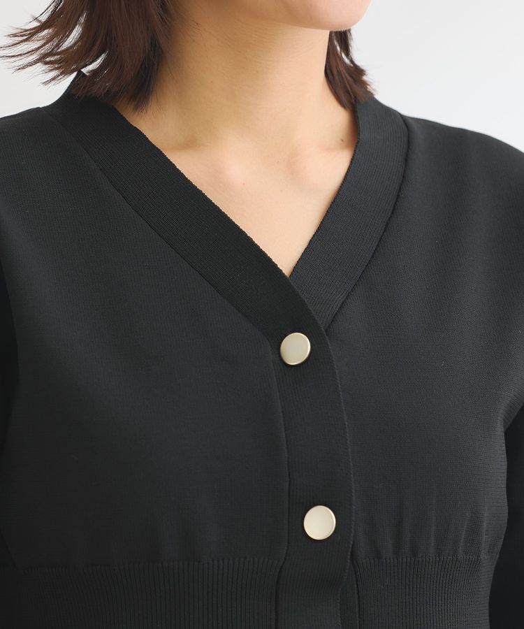 Green Parks「・ANDSEARCH ペプラムニットカーディガン」|カーディガン|