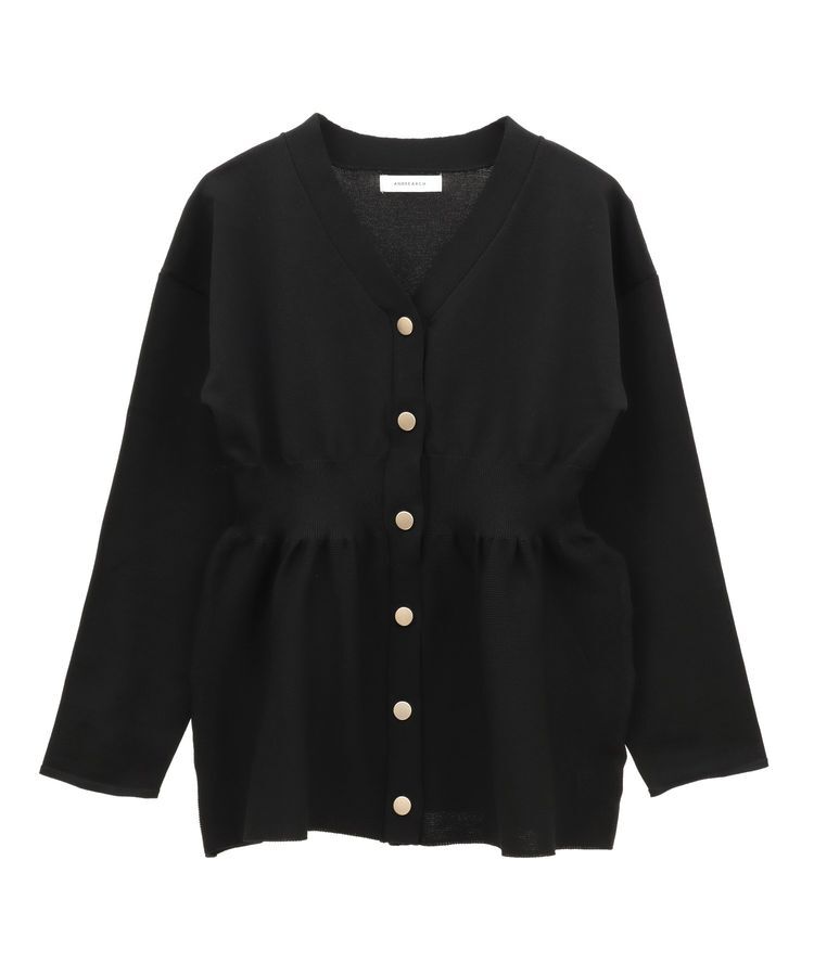 Green Parks「・ANDSEARCH ペプラムニットカーディガン」|カーディガン|