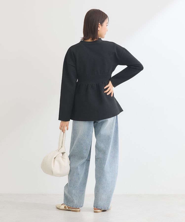 Green Parks「・ANDSEARCH ペプラムニットカーディガン」|カーディガン|