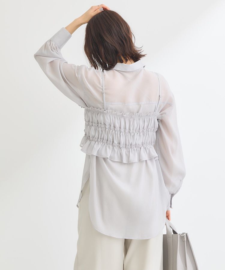 Green Parks「・ELENCARE DUE シアービスチェ付シャツ」|シャツ・ブラウス|