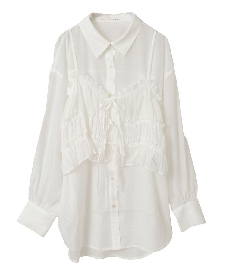 Green Parks「・ELENCARE DUE シアービスチェ付シャツ」|シャツ・ブラウス|