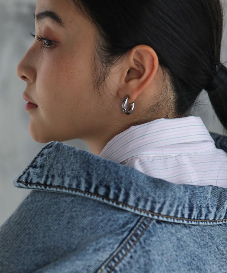 armonia「everywalk.ステンレスチャンキーフープピアス」|ピアス|Silver