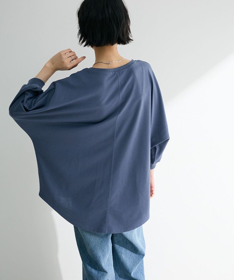 Green Parks「7分袖ミニ裏毛ドルマンロゴプルオーバー」|Tシャツ・カットソー|