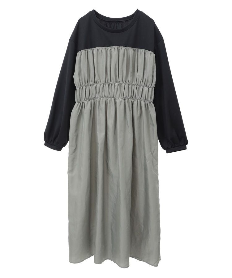 Green Parks「シャーリングドッキングワンピース」|ワンピース|