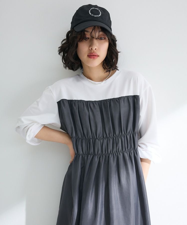 Green Parks「シャーリングドッキングワンピース」|ワンピース|