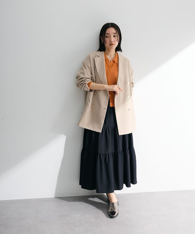 Green Parks「衿つきメッシュニットプルオーバー」|ニット・セーター|