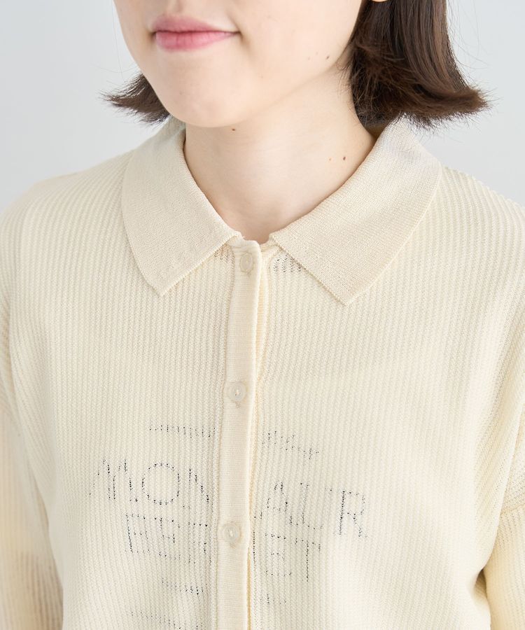 Green Parks「衿つきメッシュニットプルオーバー」|ニット・セーター|