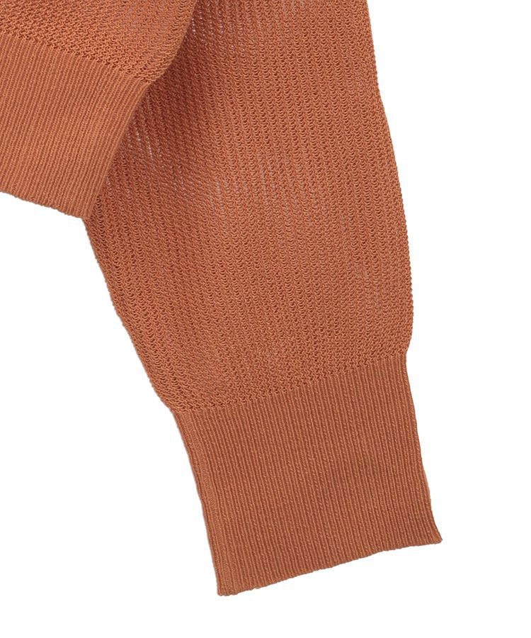 Green Parks「衿つきメッシュニットプルオーバー」|ニット・セーター|