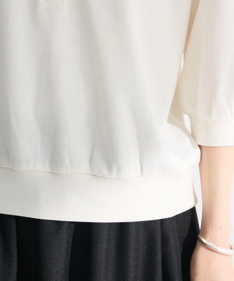 Green Parks「7分袖ハーフZIPプルオーバー」|スウェット・ジャージ|