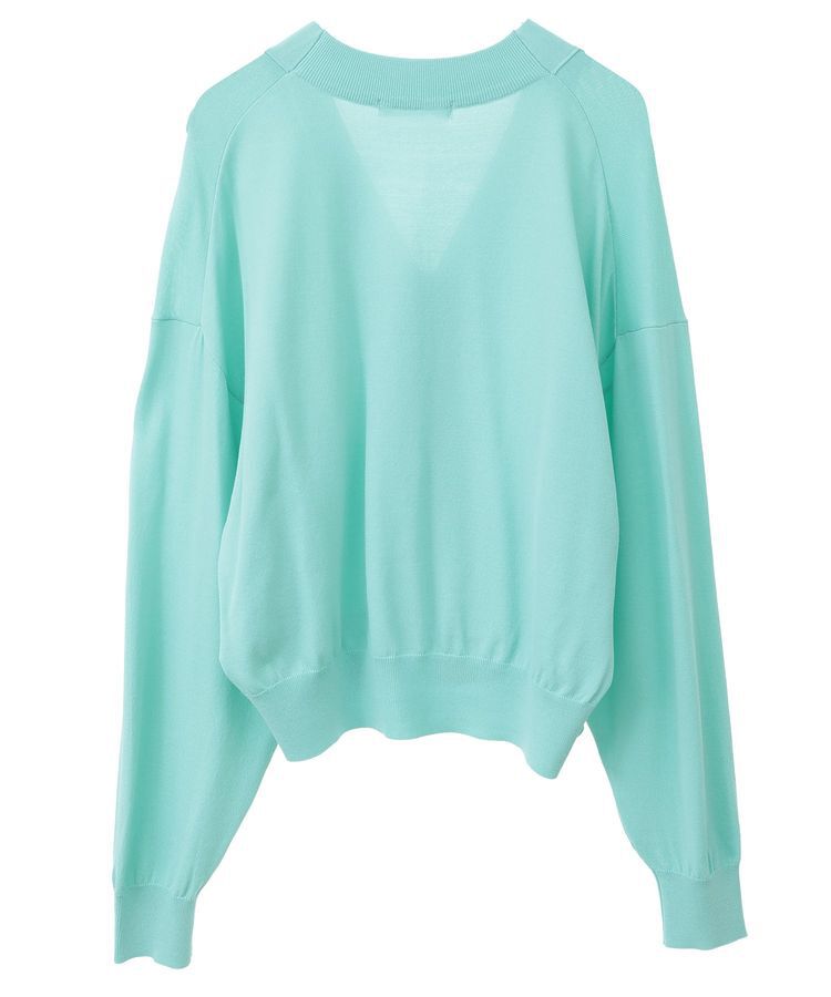 Green Parks「フロントZIPニットカーディガン」|カーディガン|