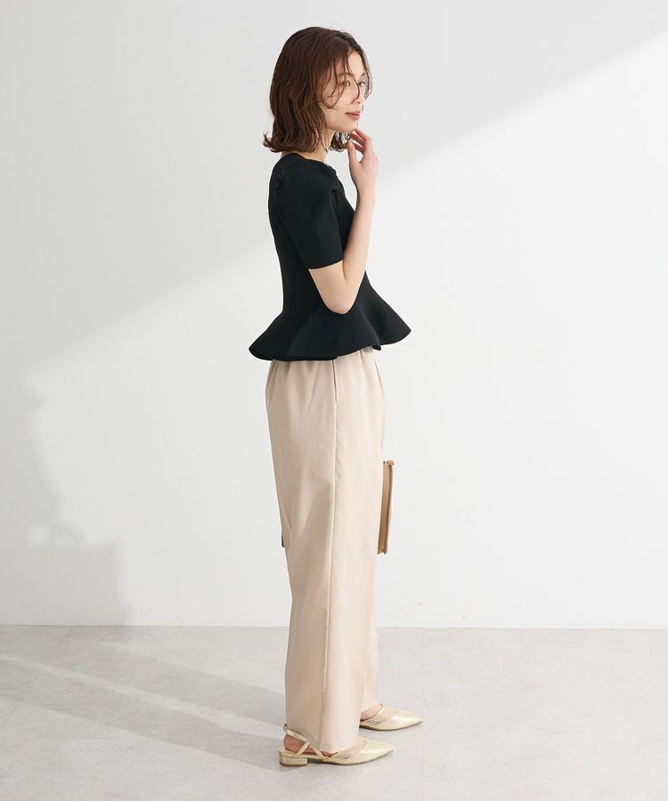 Green Parks「・swing by ハートネックペプラムニット」|ニット・セーター|