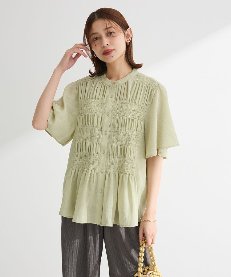 armonia「SET2点マジョリカシャーリングブラウス＋タンク」|シャツ・ブラウス|