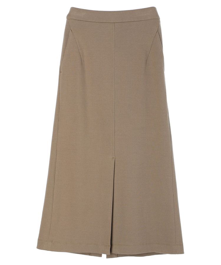 YECCA VECCA「コットンリブロングスリットスカート」|スカート|