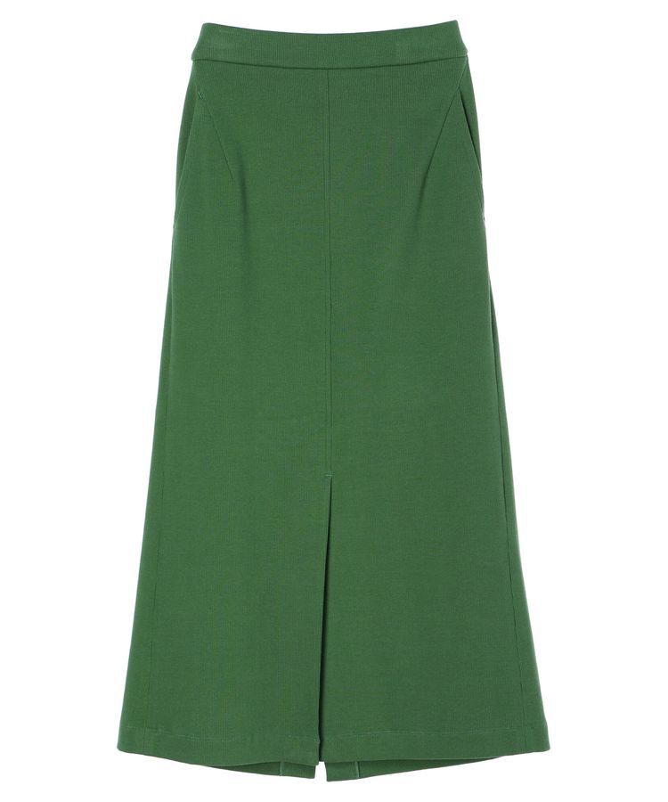 YECCA VECCA「コットンリブロングスリットスカート」|スカート|