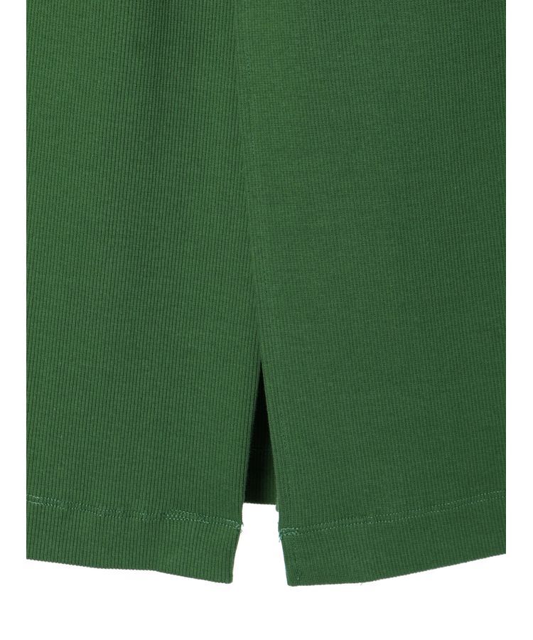 YECCA VECCA「コットンリブロングスリットスカート」|スカート|