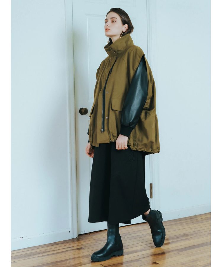 YECCA VECCA「【CLASSY.掲載】サイドゴアミドル丈ブーツ」|ショートブーツ|