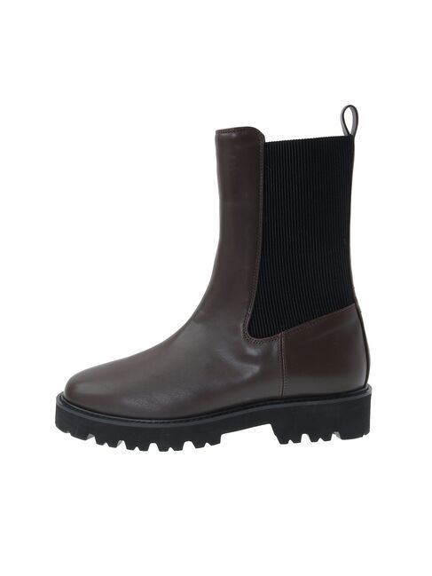 YECCA VECCA「【CLASSY.掲載】サイドゴアミドル丈ブーツ」|ショートブーツ|