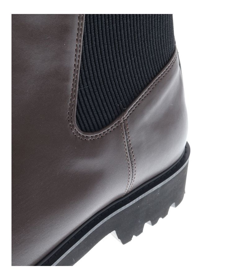 YECCA VECCA「【CLASSY.掲載】サイドゴアミドル丈ブーツ」|ショートブーツ|