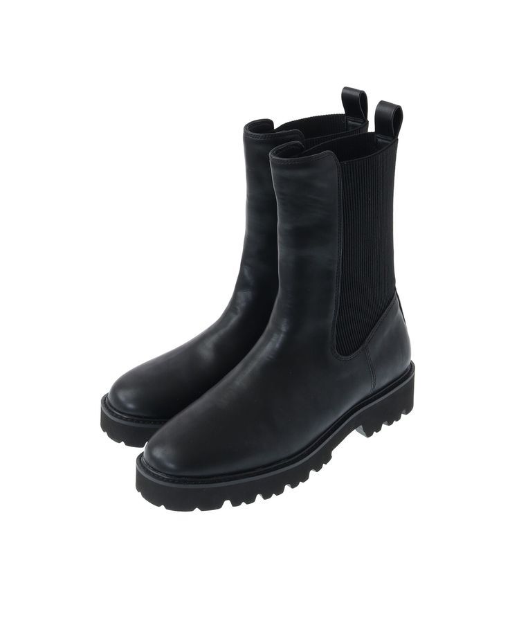 YECCA VECCA「【CLASSY.掲載】サイドゴアミドル丈ブーツ」|ショートブーツ|