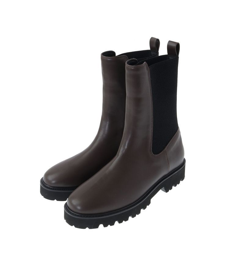 YECCA VECCA「【CLASSY.掲載】サイドゴアミドル丈ブーツ」|ショートブーツ|