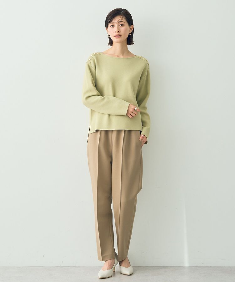 YECCA VECCA「ミラノリブ金釦ニット」|ニット・セーター|