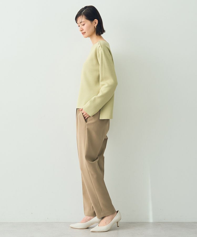 YECCA VECCA「ミラノリブ金釦ニット」|ニット・セーター|