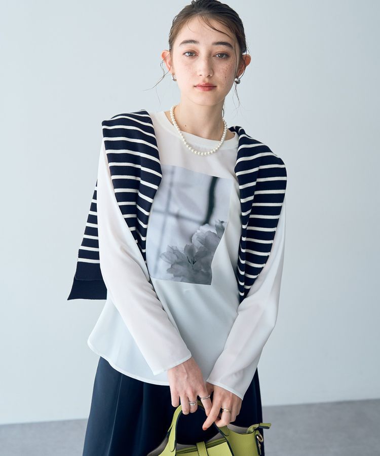 YECCA VECCA「ミラノリブ金釦ニット」|ニット・セーター|