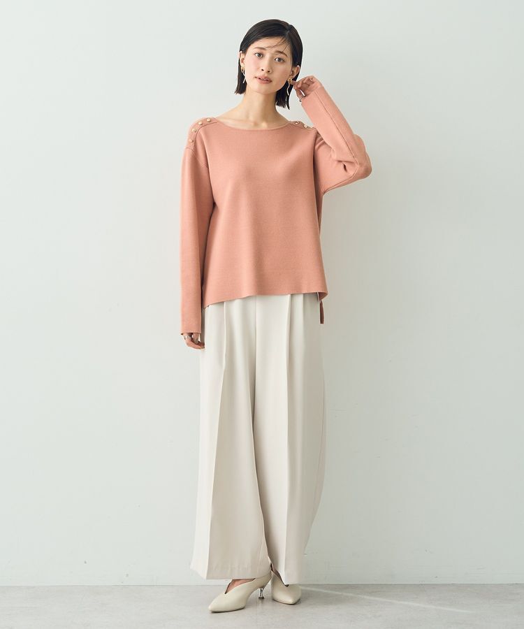 YECCA VECCA「ミラノリブ金釦ニット」|ニット・セーター|