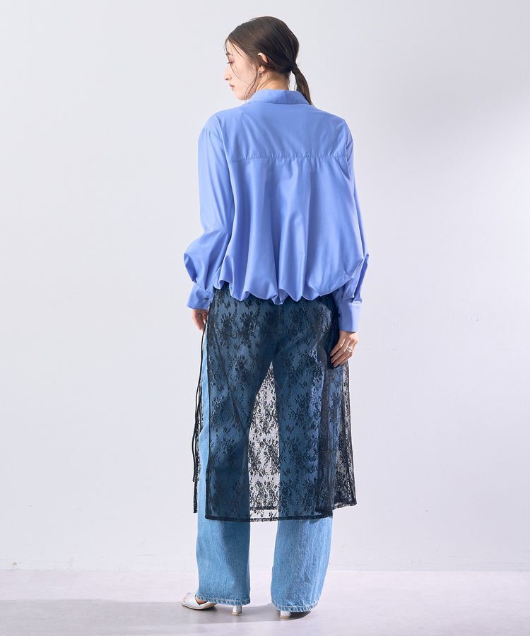 YECCA VECCA「サイドリボンレースレイヤードスカート」|スカート|