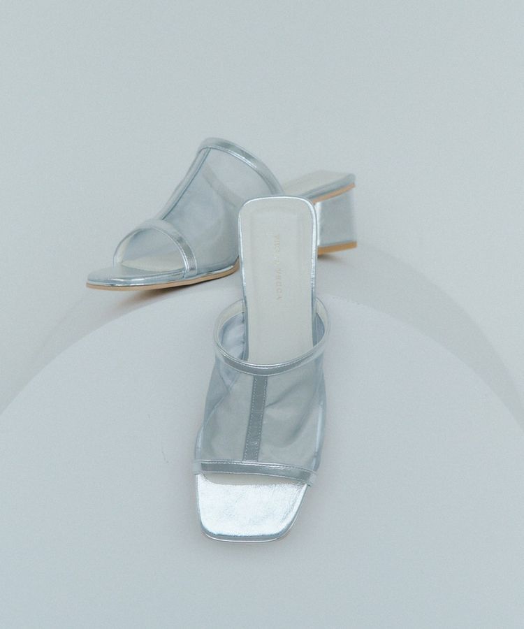 YECCA VECCA「シアーミュールサンダル」|サンダル|Silver