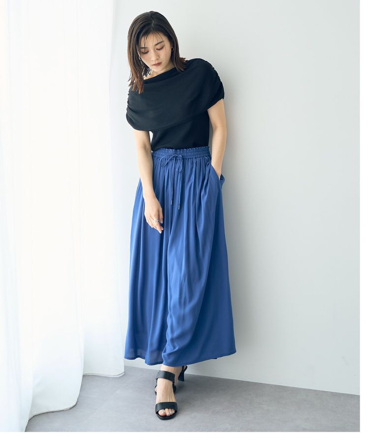 YECCA VECCA「シャーリングオフショルニット」|ニット・セーター|