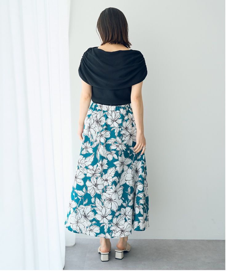 YECCA VECCA「シャーリングオフショルニット」|ニット・セーター|