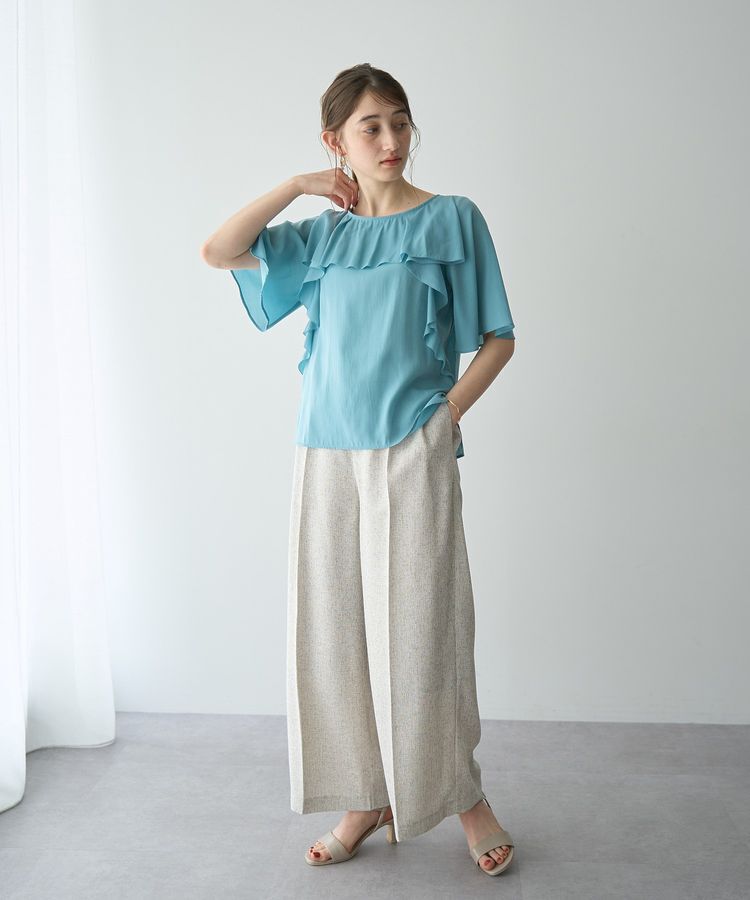 YECCA VECCA「ラッフルシアーブラウス」|シャツ・ブラウス|