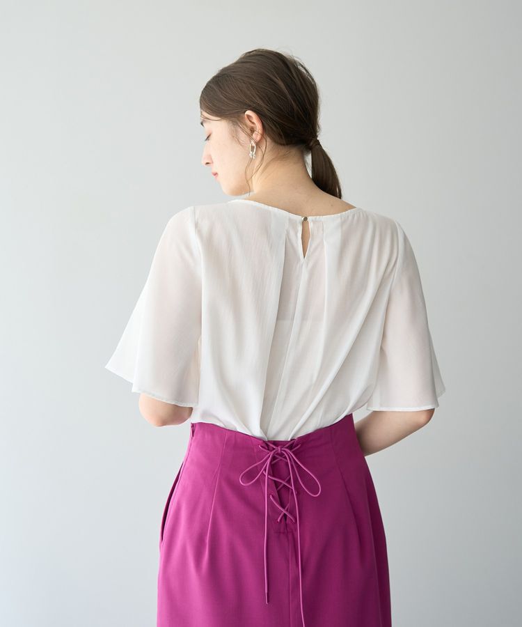 YECCA VECCA「ラッフルシアーブラウス」|シャツ・ブラウス|