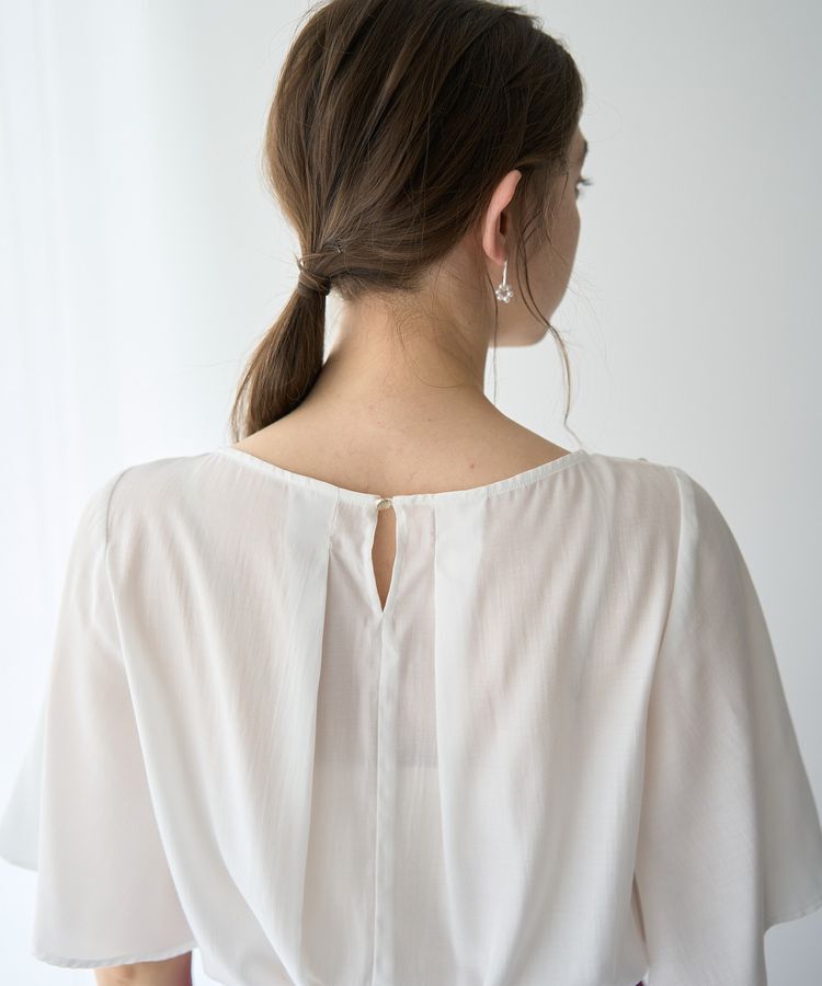 YECCA VECCA「ラッフルシアーブラウス」|シャツ・ブラウス|