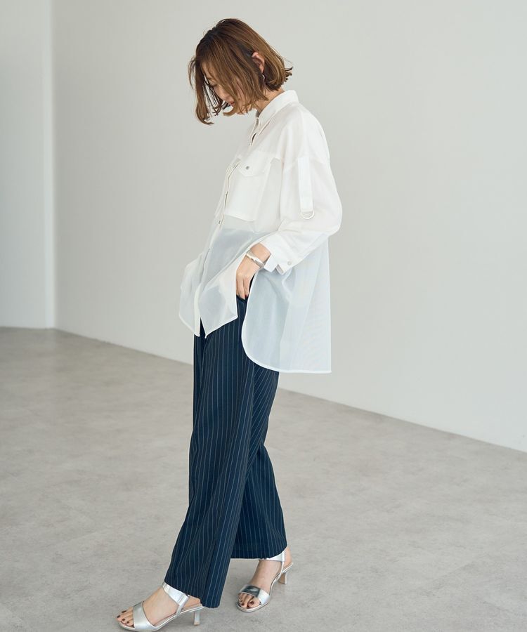 Editt by YECCA VECCA「メッシュMIXデザインシャツ」|シャツ・ブラウス|