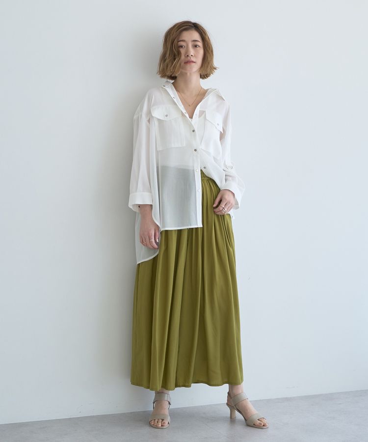 Editt by YECCA VECCA「メッシュMIXデザインシャツ」|シャツ・ブラウス|