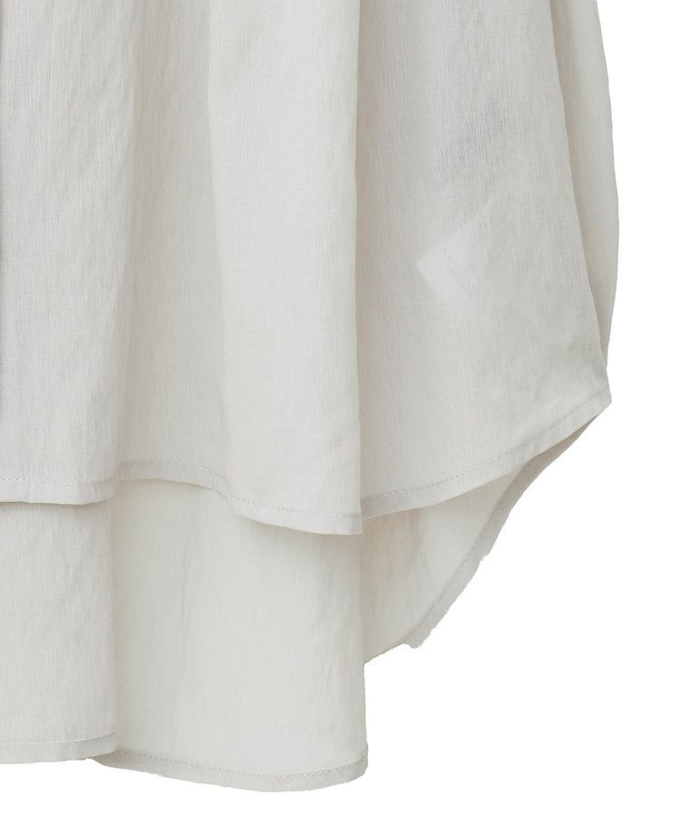 YECCA VECCA「ドライタッチシアーバックギャザーシャツ」|シャツ・ブラウス|