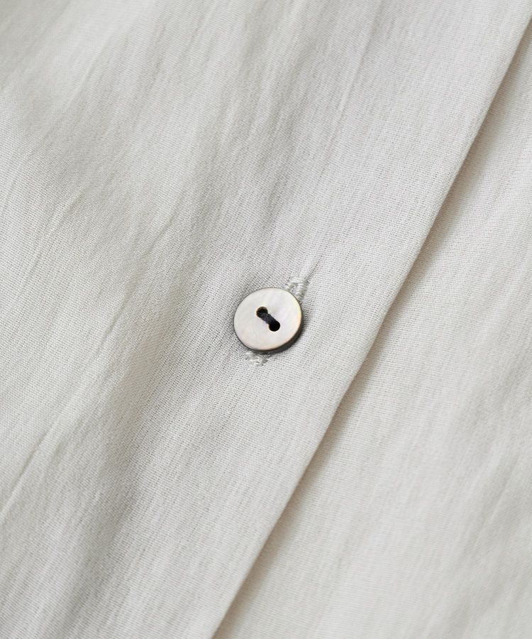 YECCA VECCA「ドライタッチシアーバックギャザーシャツ」|シャツ・ブラウス|