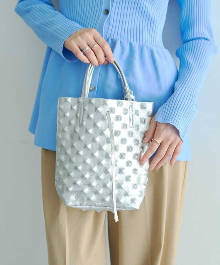 YECCA VECCA「【MILLELA FIRENZE】エンボスメタリックトート」|トートバッグ|