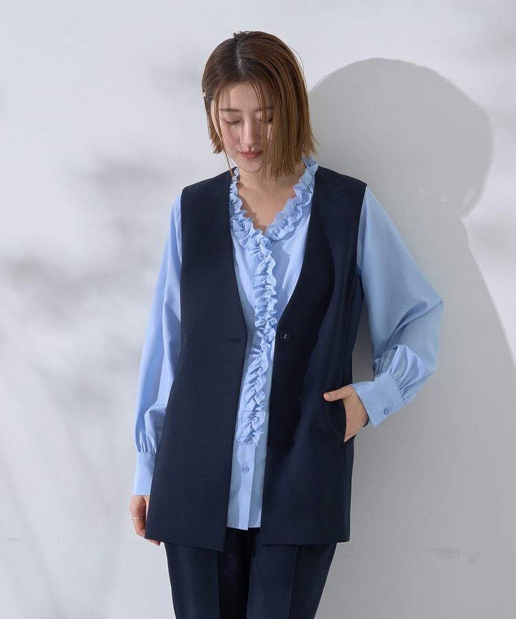 YECCA VECCA「ノーカラージレ」|ベスト・ジレ|