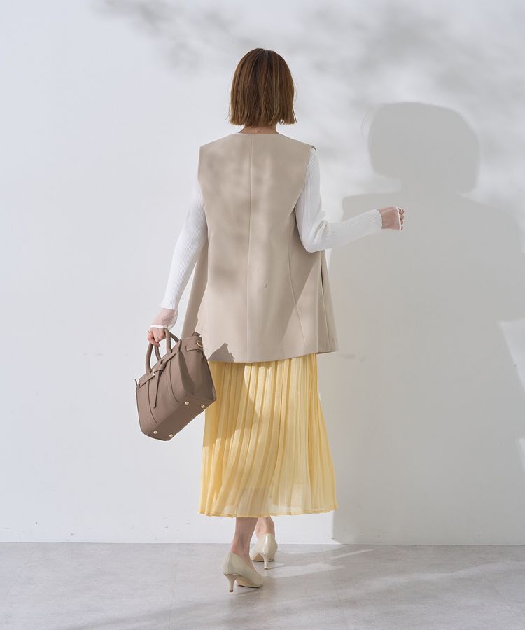 YECCA VECCA「ノーカラージレ」|ベスト・ジレ|