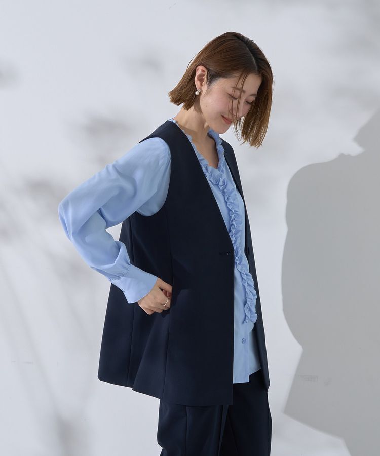 YECCA VECCA「ノーカラージレ」|ベスト・ジレ|